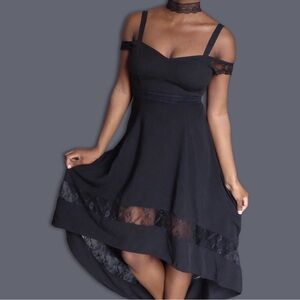 Royal Bones High Low Lace Dress